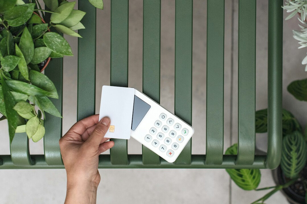 person using calculator